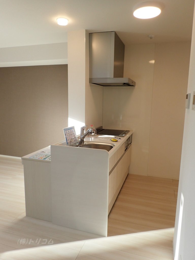 拡大写真:D-residence西町 3階302のIH&グリル付システムキッチン