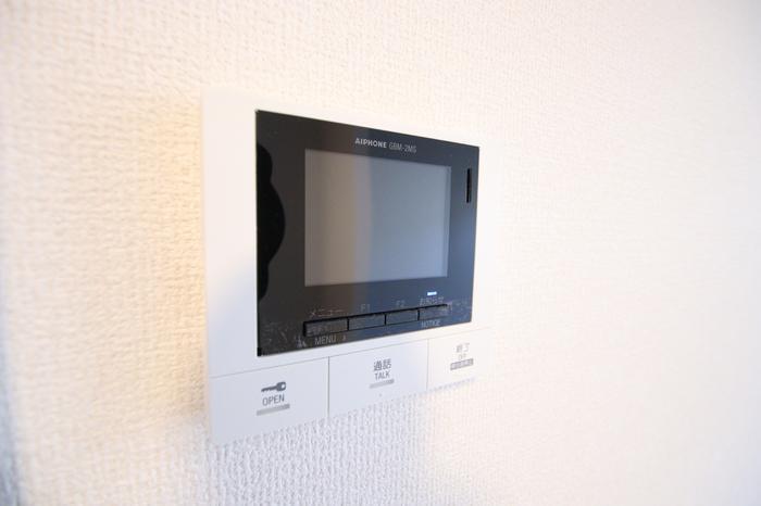 拡大写真:D-room沖野上Ⅱ 1階102のカメラ付インターホン
