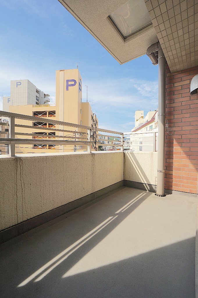 拡大写真：長崎市築町 4階402のベランダ