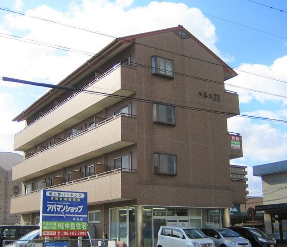 拡大写真:倉敷市松島 3階305の外観写真(昼)