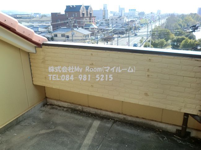 拡大写真:バグースⅡ 5階501のベランダ