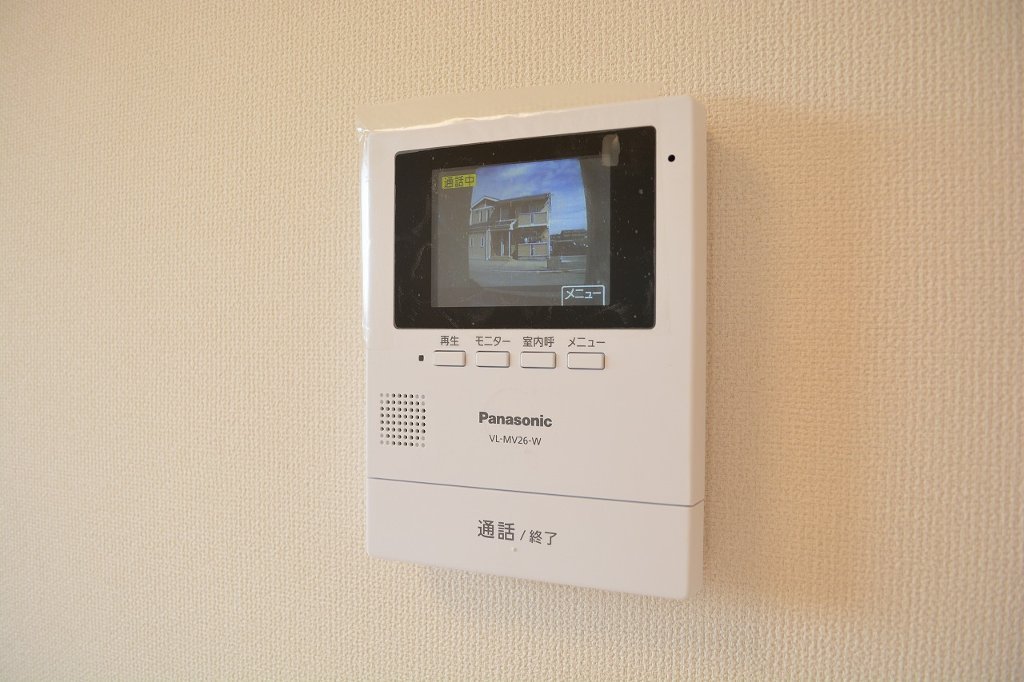 拡大写真：キャンベル 2階202のカメラ付インターホン