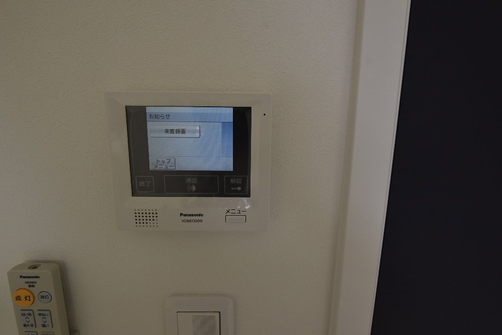 拡大写真：EXハイツ柏原 1階303のセキュリティ