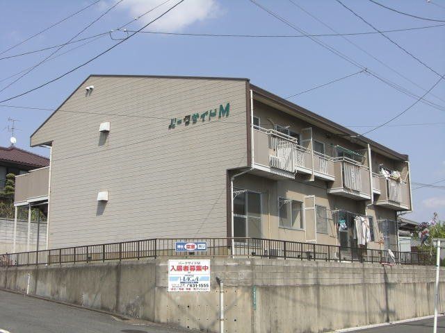 拡大写真：パークサイドＭ 2階201の外観写真（昼）