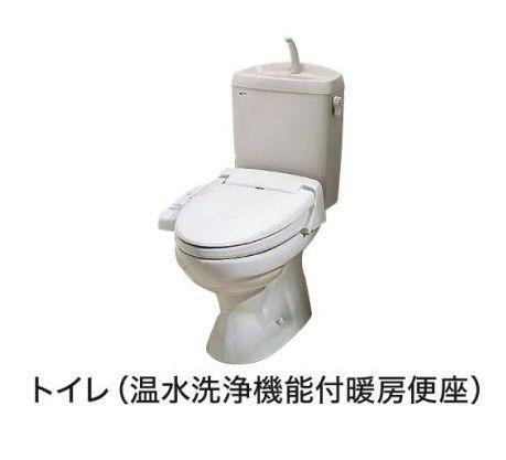 拡大写真:福山市東深津町2丁目 3階302のシャワー付トイレ