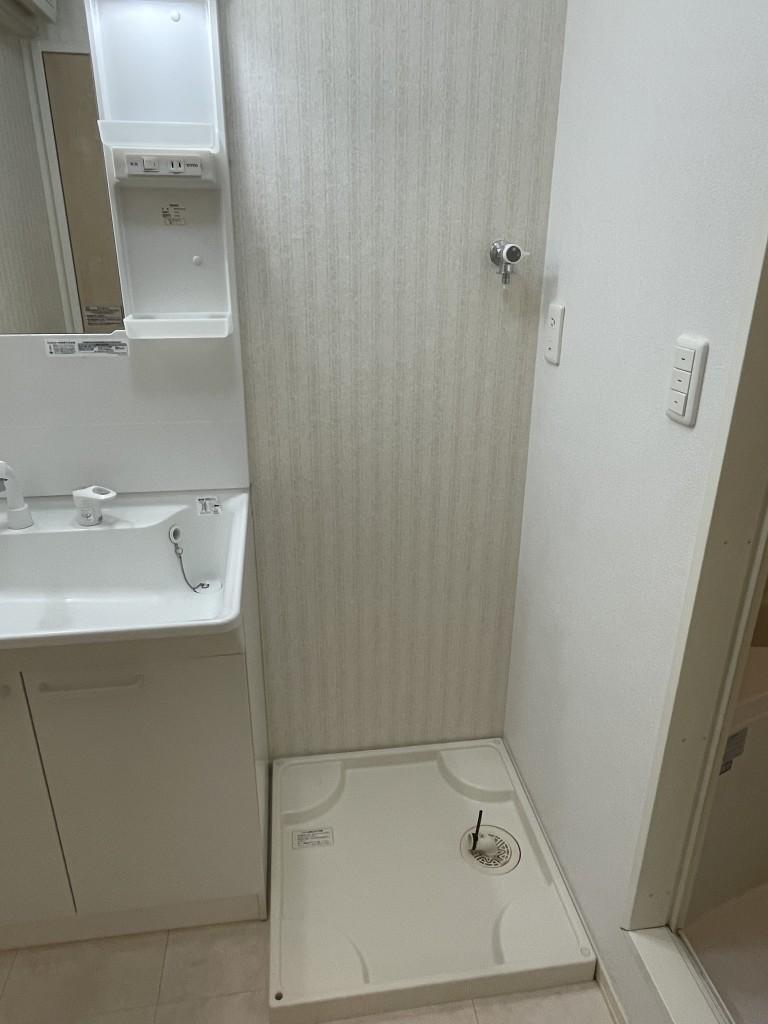 拡大写真:福山市田尻町 1階102の洗濯機置場
