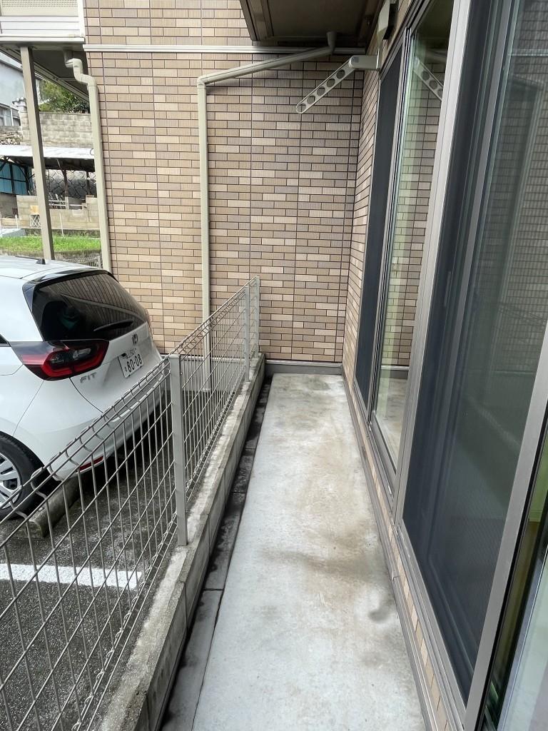 拡大写真:福山市田尻町 1階102のベランダ