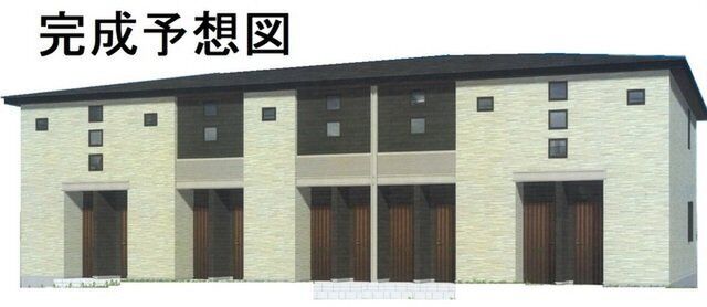拡大写真:コンフォート末武中 1階102の完成予想図