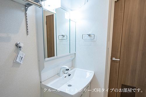 拡大写真:ウッドスプリング山根 B 2階202の洗髪洗面化粧台