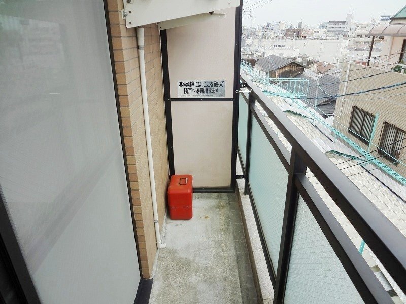 拡大写真:池田市石橋1丁目 3階301のべらんだ