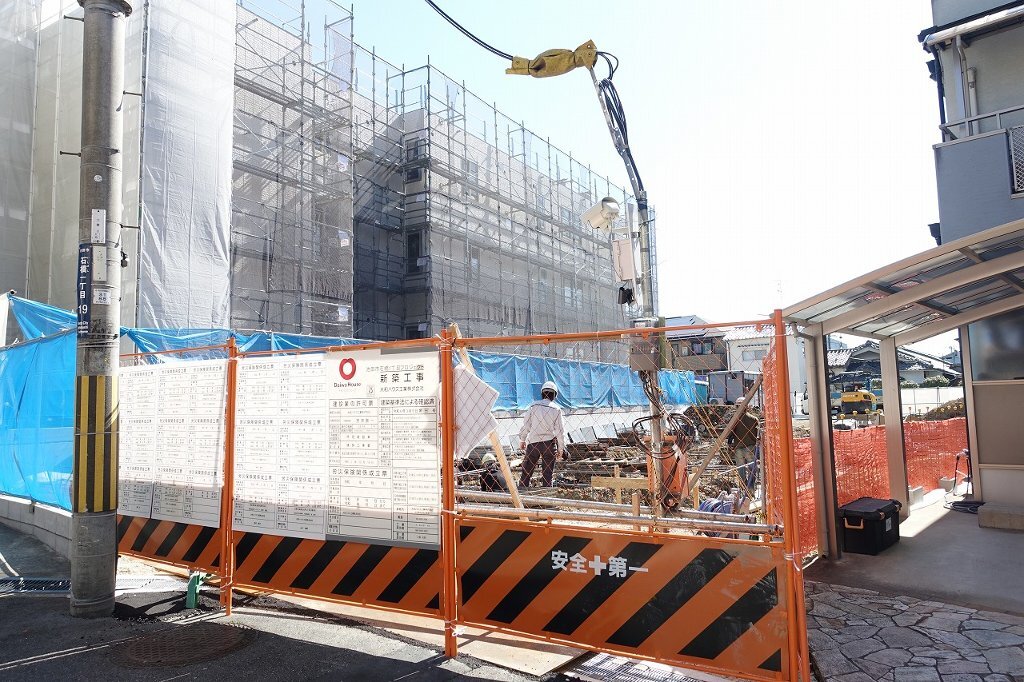 拡大写真:池田市石橋1丁目 1階103の建築中