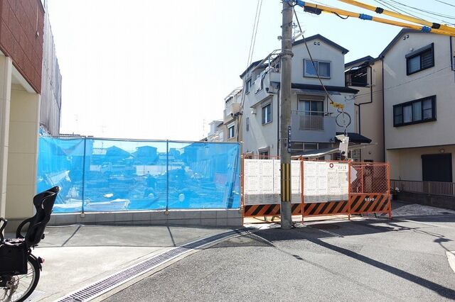 拡大写真:池田市石橋1丁目 1階103の建築現場