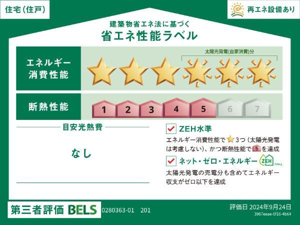 拡大写真:ジャスティン・パレス 2階202の省エネ性能ラベル