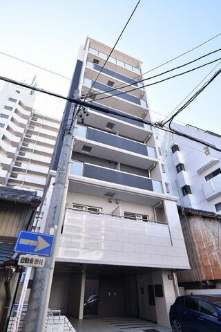 拡大写真：プランドール名駅 7階705の外観写真（昼）