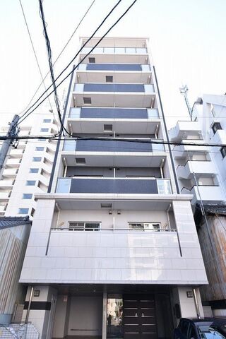拡大写真：プランドール名駅 7階705の外観写真（昼）