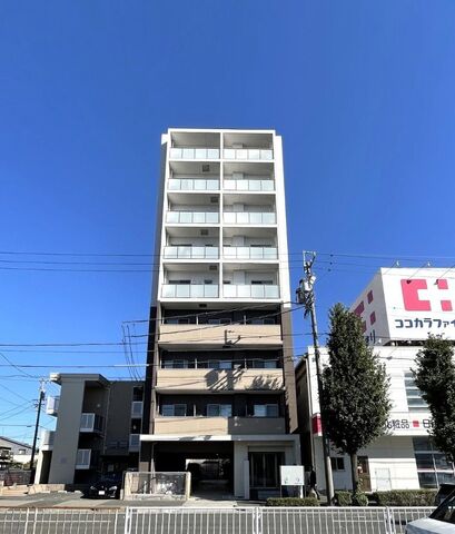 拡大写真：ブルームライフ八田駅前 8階801の外観写真（昼）