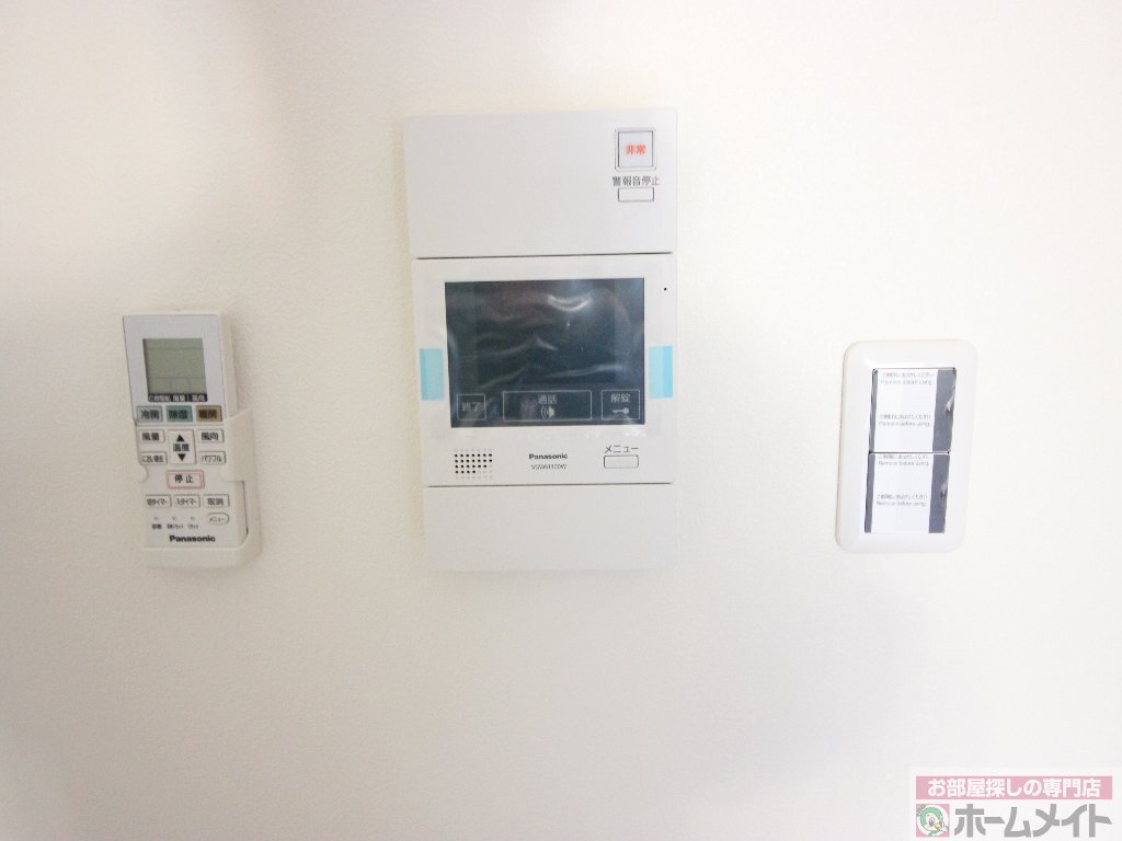 拡大写真：コンフォート弁天 4階407のカメラ付インターホン