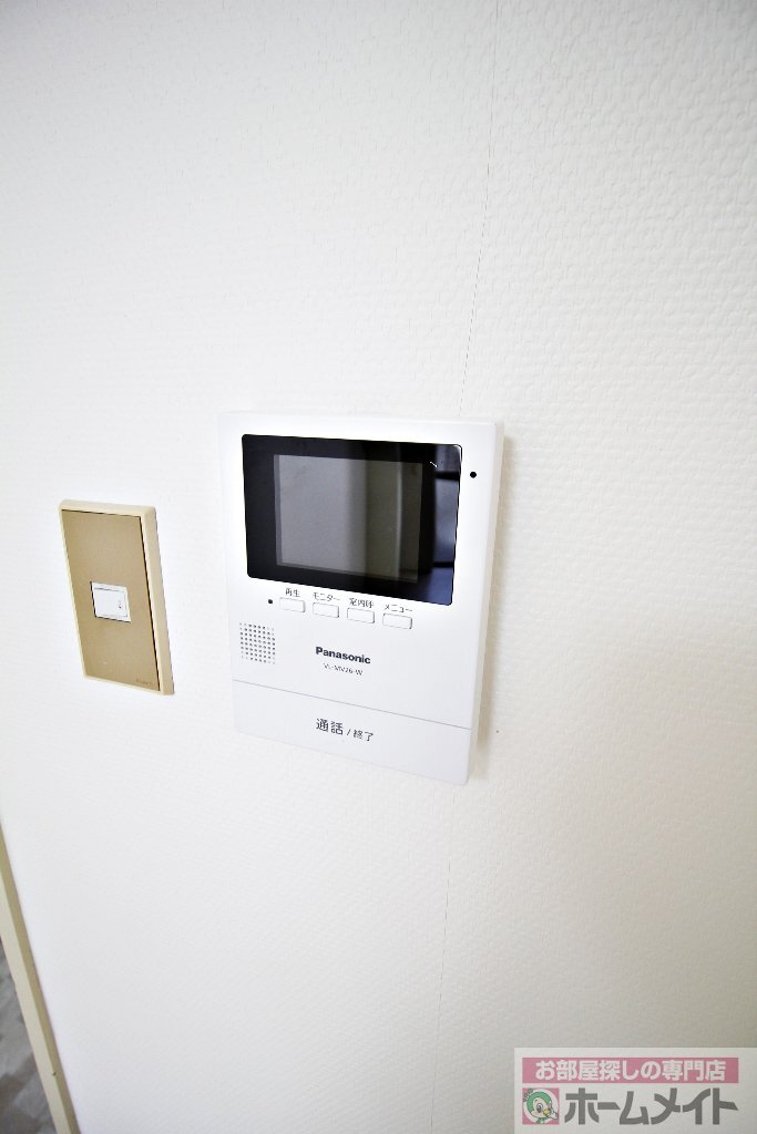 拡大写真：明星館 6階602のカメラ付インターホン