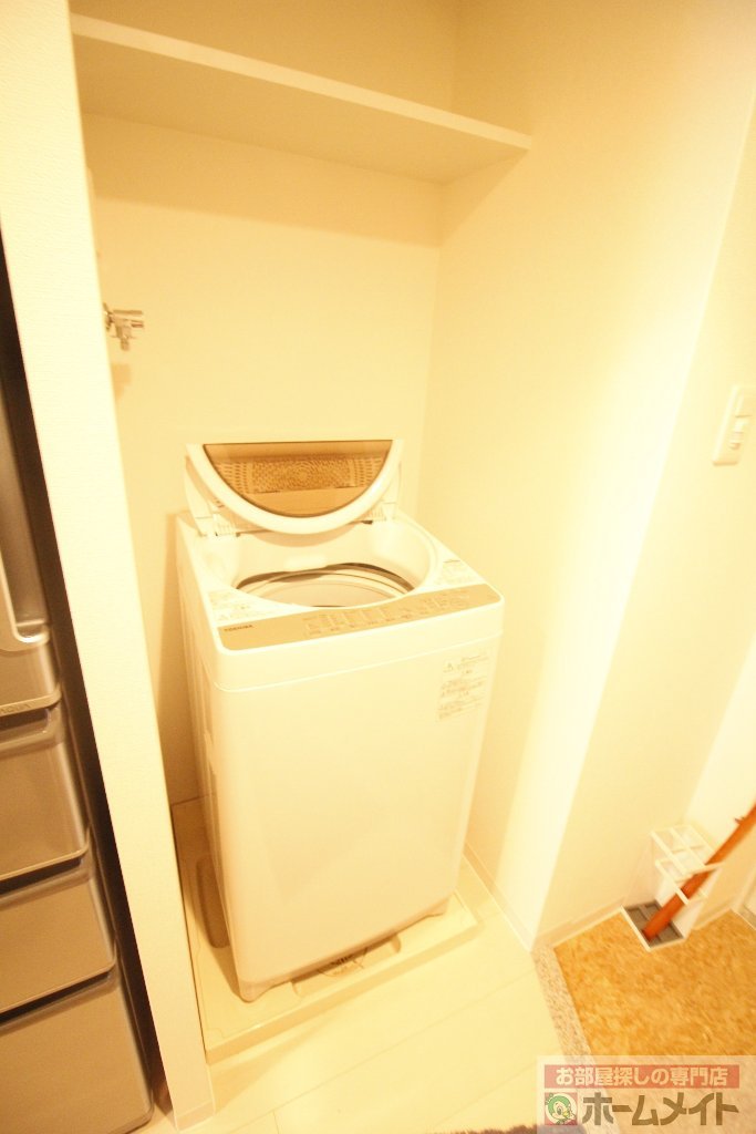 拡大写真：Luxe難波西Ⅰ 4階409の洗濯機置場