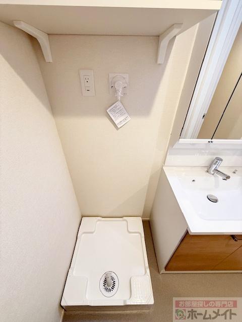 拡大写真:Haq Terrace 1階102の洗濯機置場