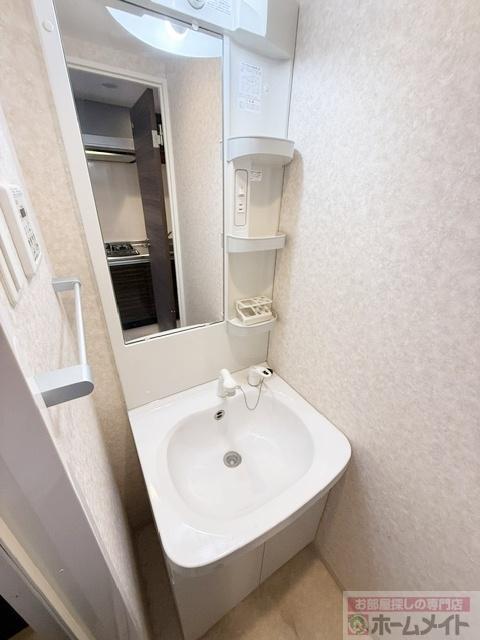拡大写真:Luxe難波南 12階1206の洗髪洗面化粧台