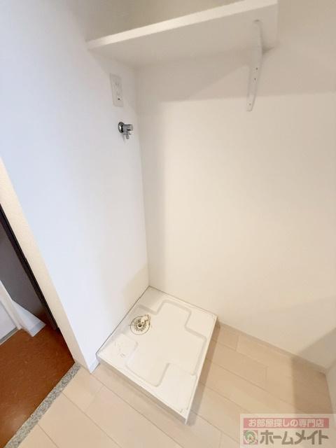 拡大写真:Luxe難波南 12階1206の洗濯機置場