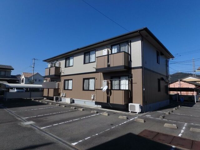 拡大写真：徳島市八万町夷山 2階202の外観写真（昼）