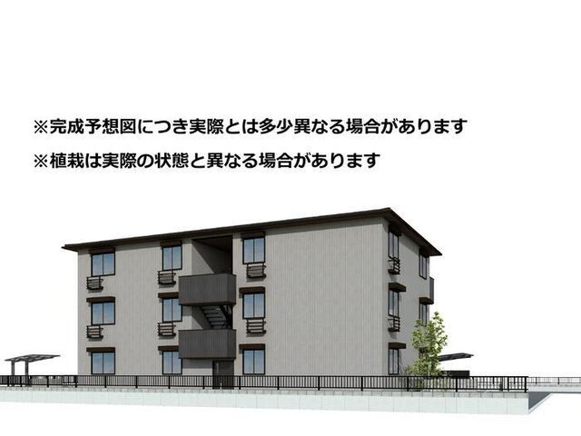 拡大写真：徳島市北田宮２丁目 3階301の完成予想図