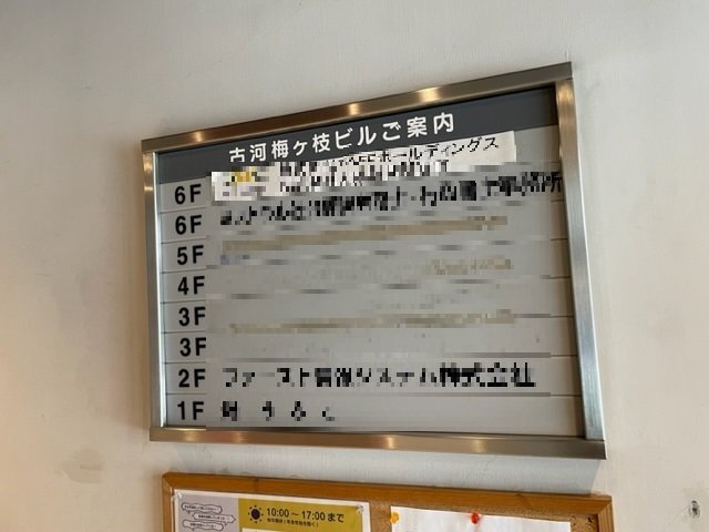 拡大写真:古河梅ヶ枝ビル 3階303の共有部分