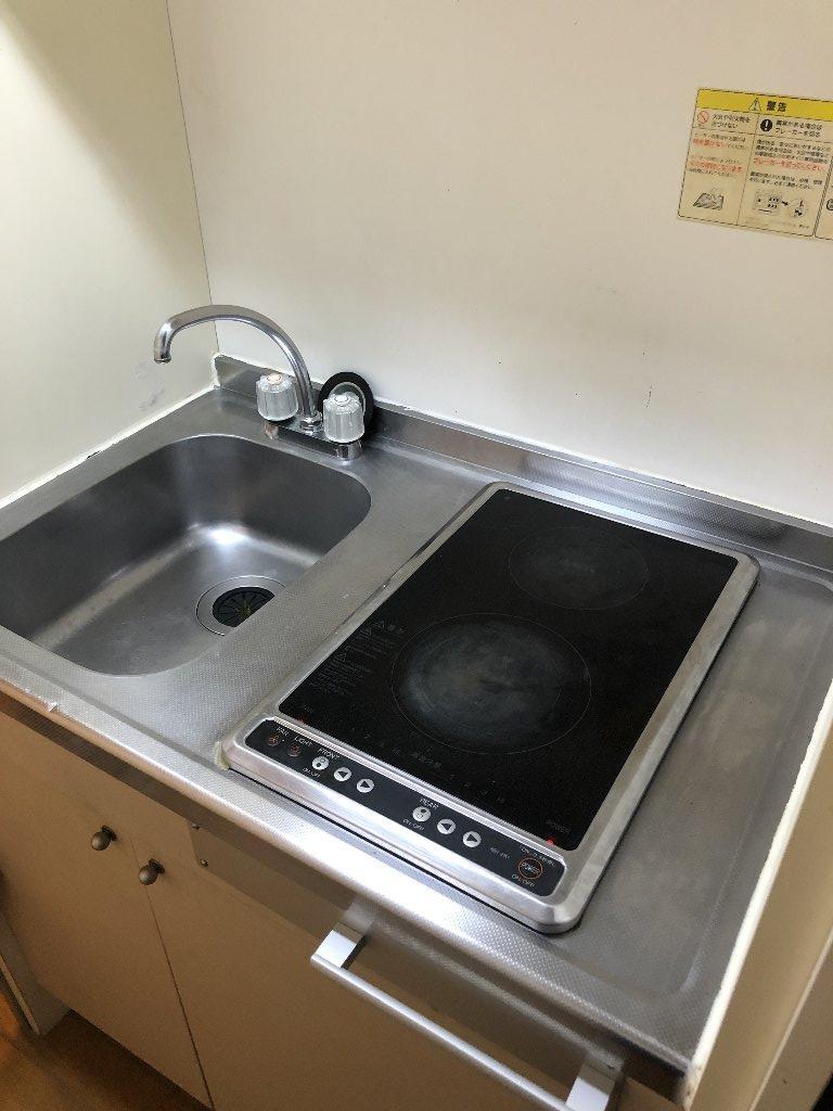 拡大写真：エバー赤坂 1階105のキッチン